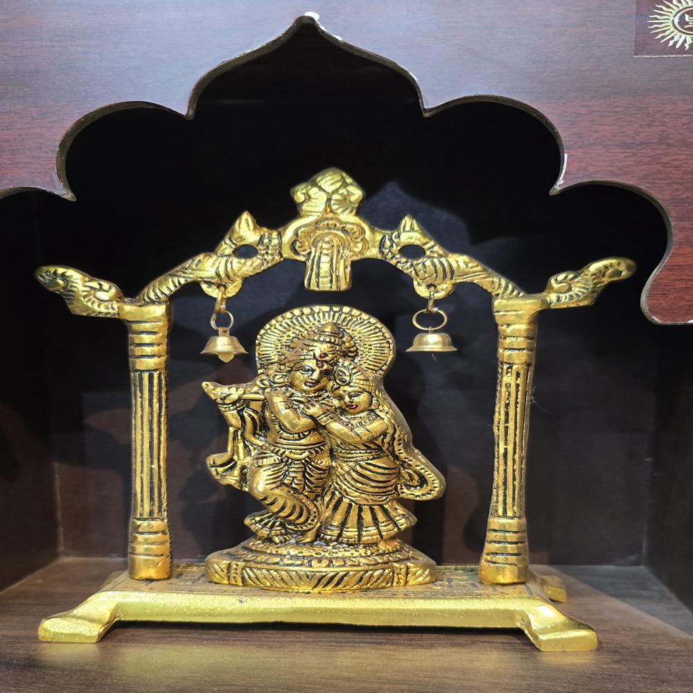 Radha Krishna Temple - Color: Golden