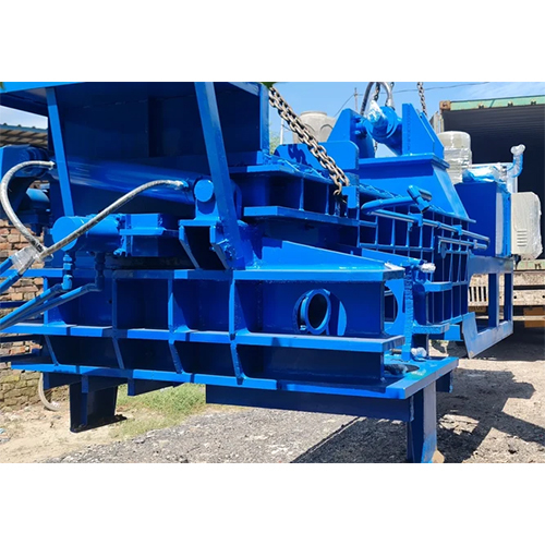 Jumbo Scrap Baling Press - Color: Blue