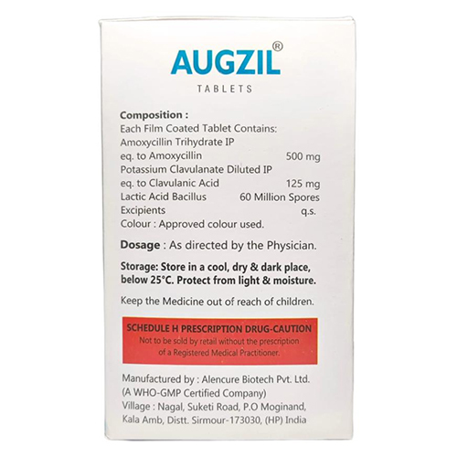 Augzil Tablets - Drug Type: General Medicines