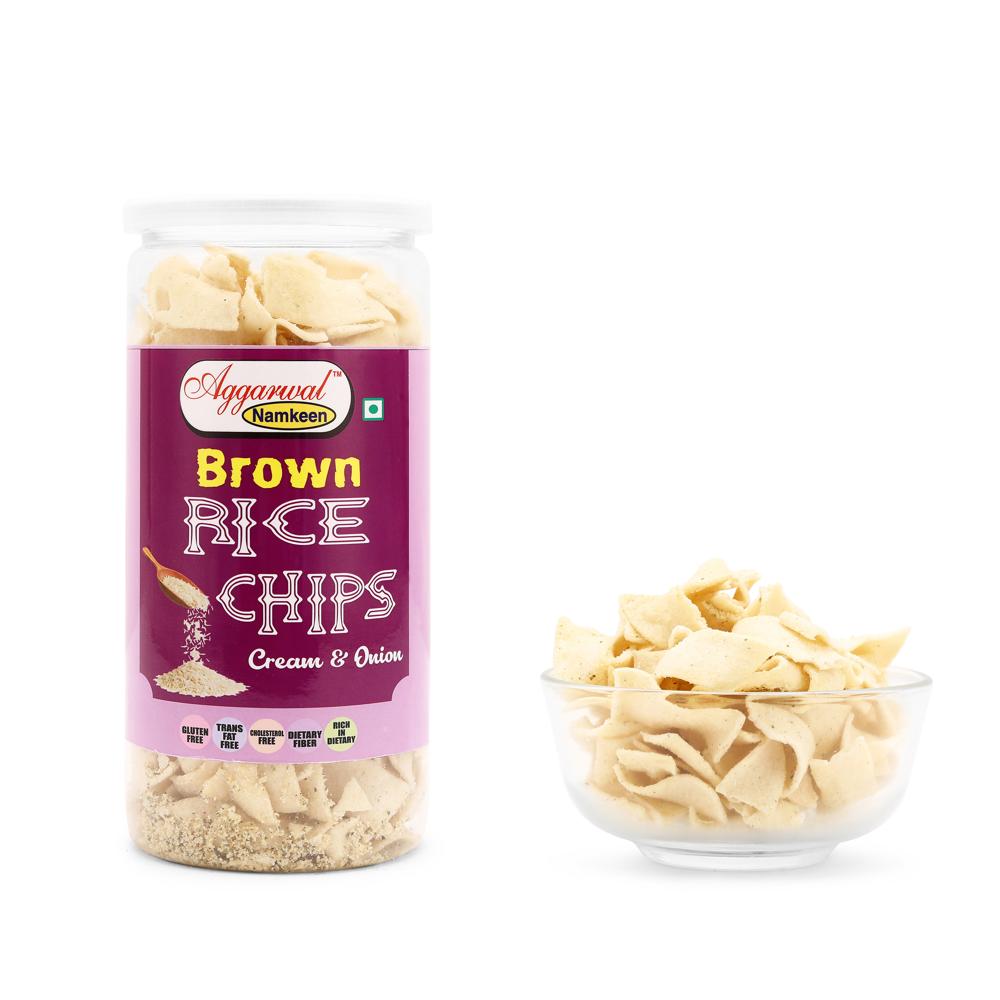 Brown Rice cream Onion Chips 