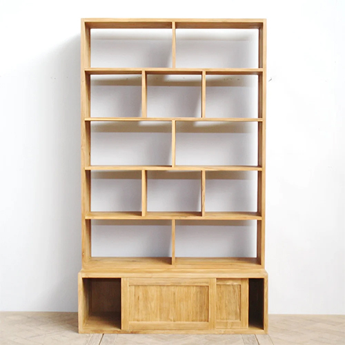 Wooden Book Cabinet - Color: Brown