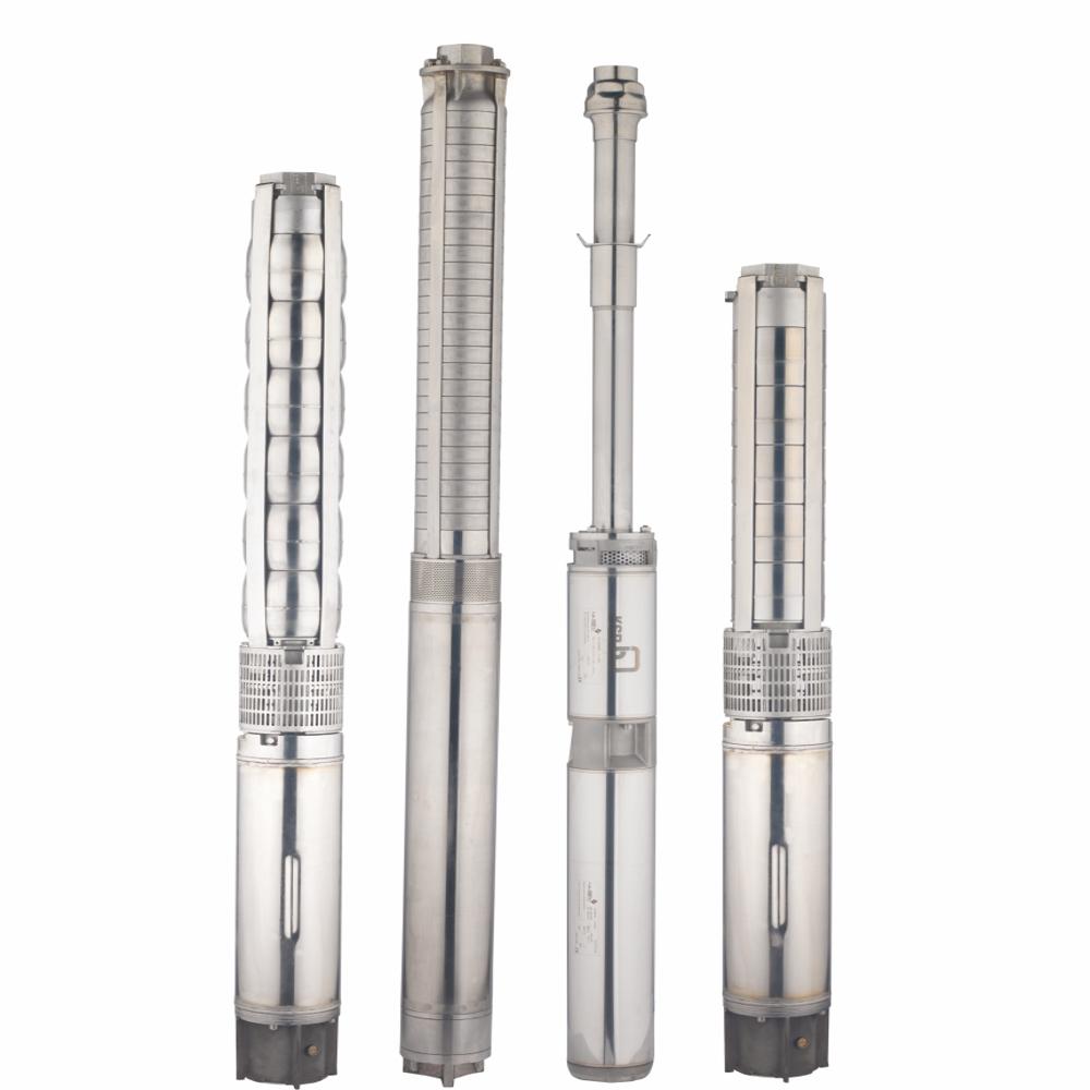 Borewell Submersible Pumpset - Color: Silver