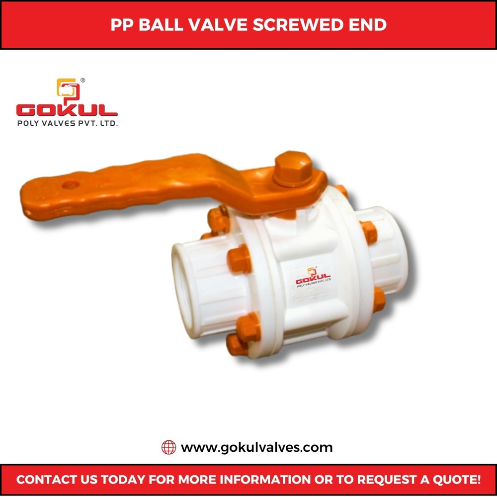 Pp Ball Valve Flange End - Application: Industrial And Water Application