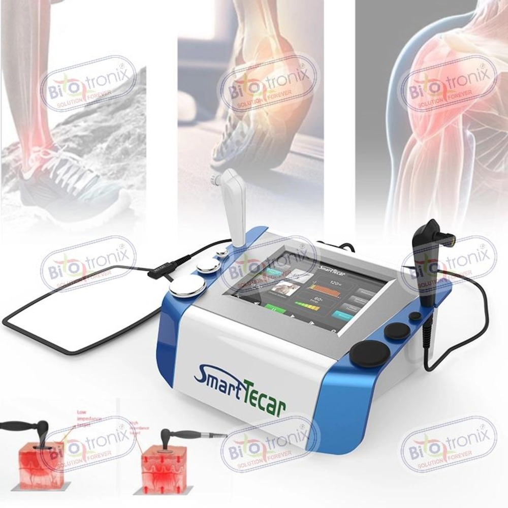 Pain relief machine monopolar tecar therapy RET CET RF diathermy equipment physical device