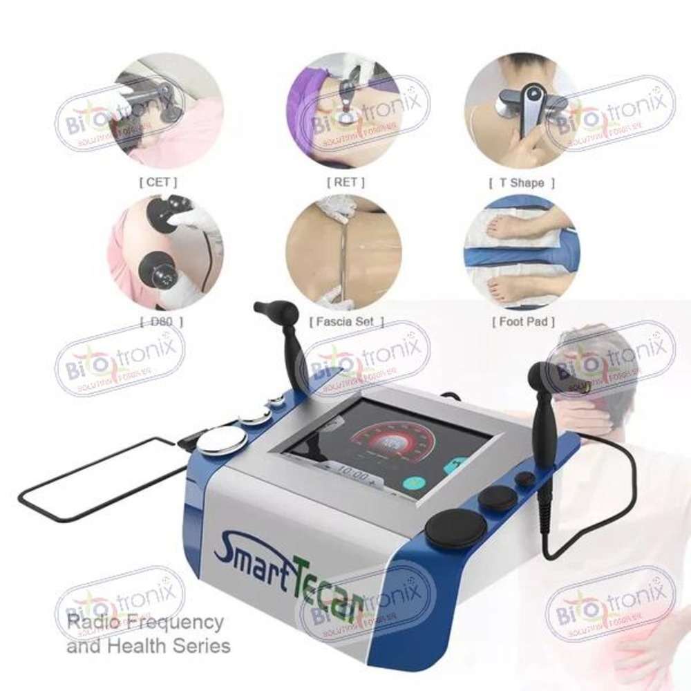 Pain relief machine monopolar tecar therapy RET CET RF diathermy equipment physical device