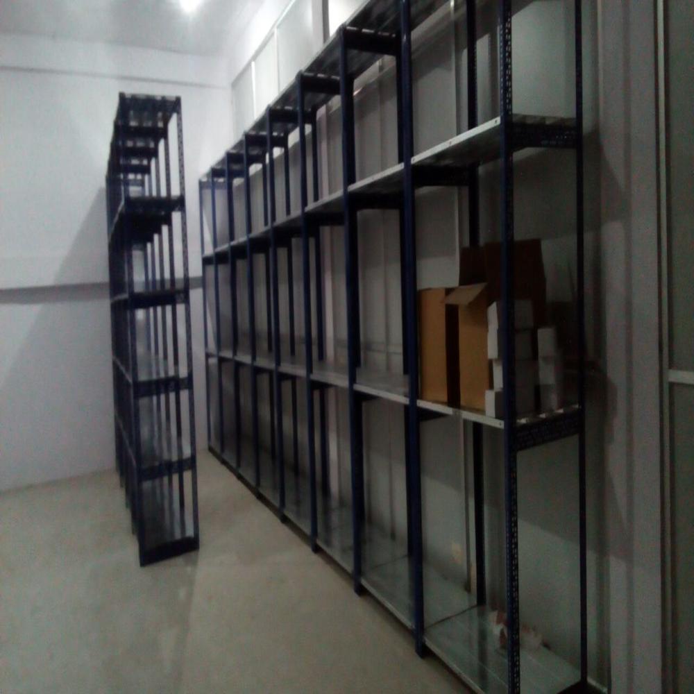 Slotted Angle Rack - Ms, 2100x900 Mm, Customized Color | Individual Access To Pallets, Simplified Stock Management, High Storage Usage, Adaptable Mhe Compatibility