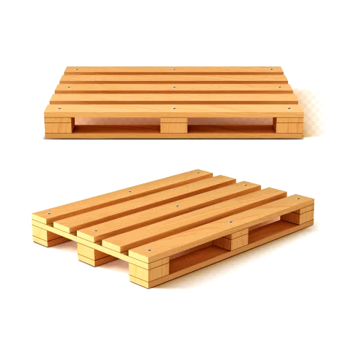 Two Way Wooden Pallets - Color: Brown
