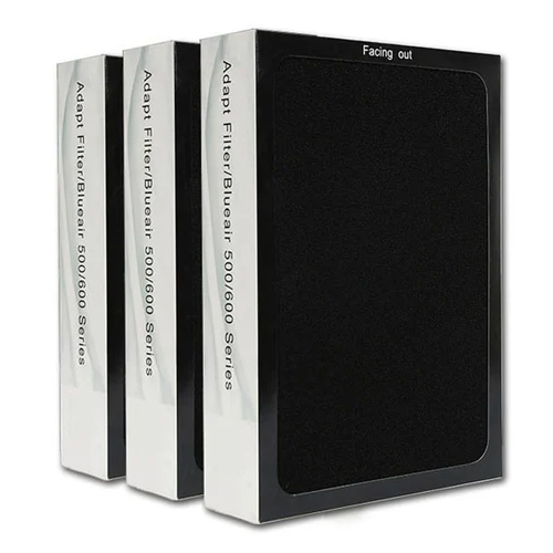 Blueair 600 Series Compatible Replacement Filter Set Of 3 - Color: White/Black