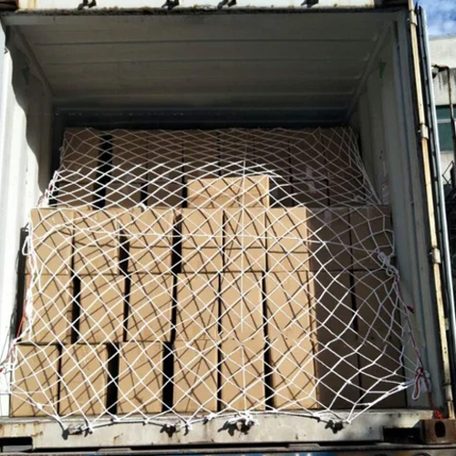 Truck Cargo Container Safety Net - Color: White