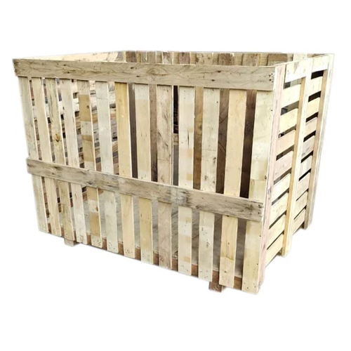 Wooden Shipping Crate - Color: Brown