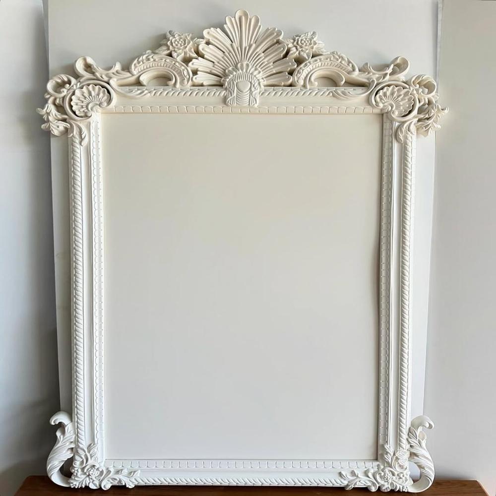 Luxury Hand-Carved Wooden Mirror Frame
