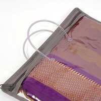 15mm Gray PVC Piping Transparent Packaging Bag With PVC Handle