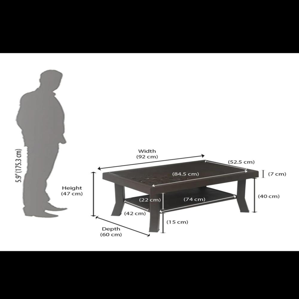 NILKAMAL CENTER TABLE 02 (with glass)
