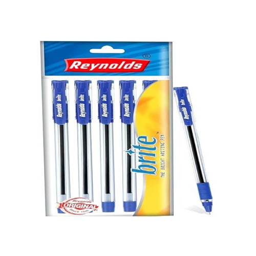 Reynold Brite Blue Ball Pens Set of 5