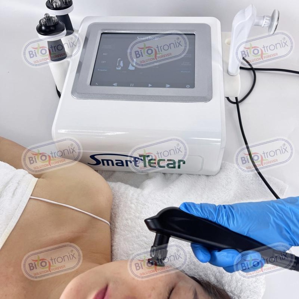Biotronix Solution Foreverportable Smart Tecar Therapy Machine - High-frequency Rf Technology For Efficient Pain Management, Non-invasive Treatment For Sports Injuries
