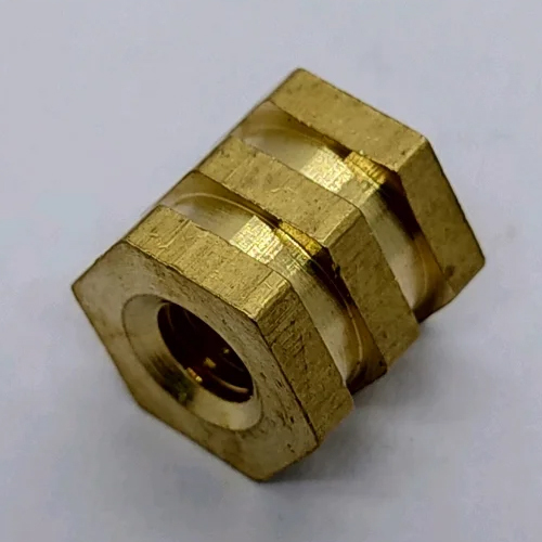 Brass Hex Insert - Color: Golden