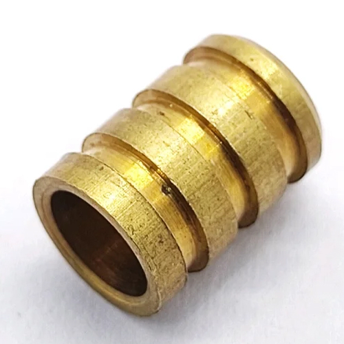 Round Brass Male Female Insert - Color: Golden