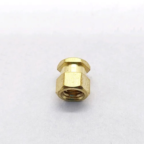 Brass Moulding Insert Nut - Color: Golden