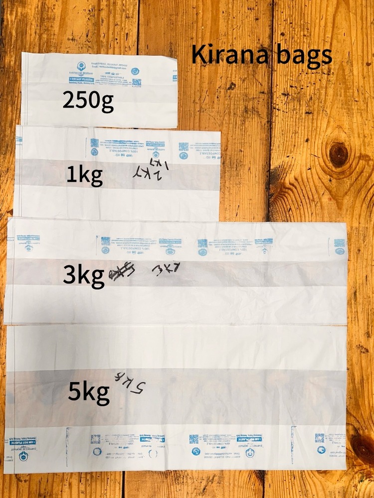 Biodegradable Compostable Kirana Bags - Color: Black