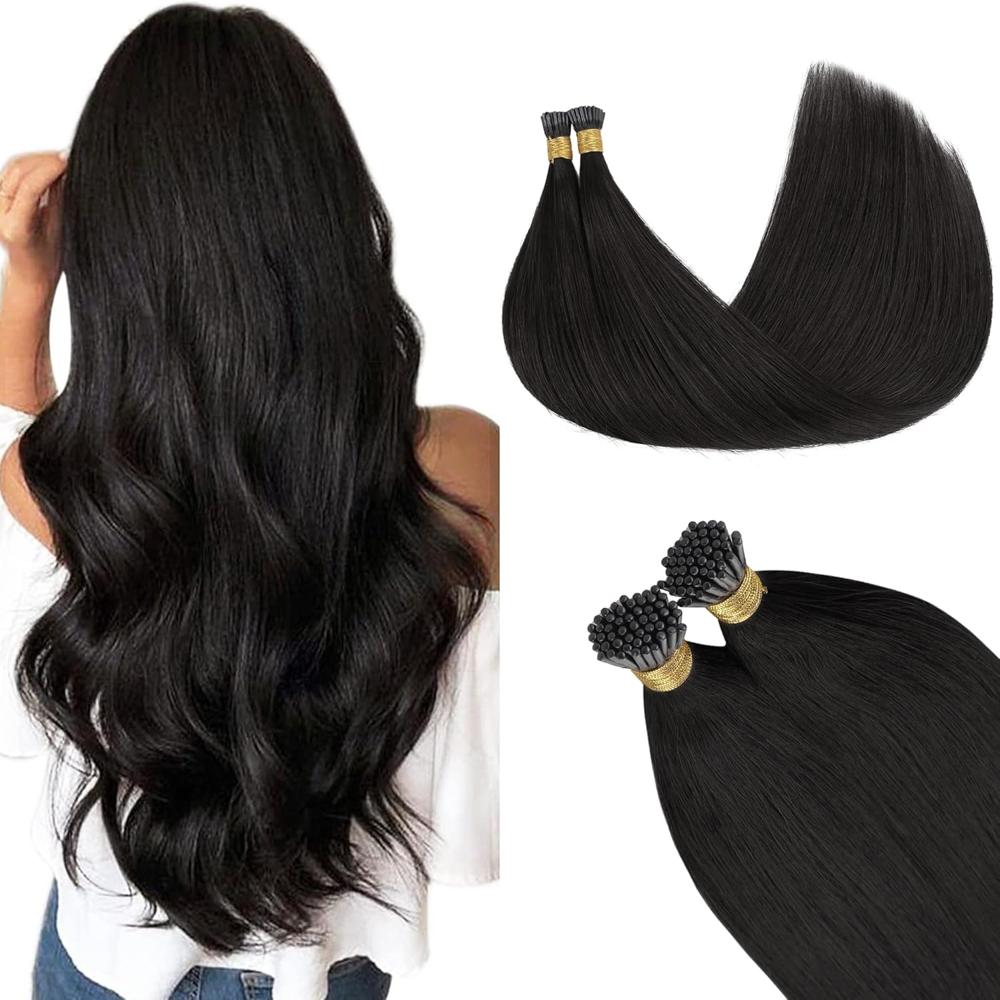 Keratin Bond I-Tip Hair Extensions 22inch | 100gm Real human hair Micro Ring Cold Fusion