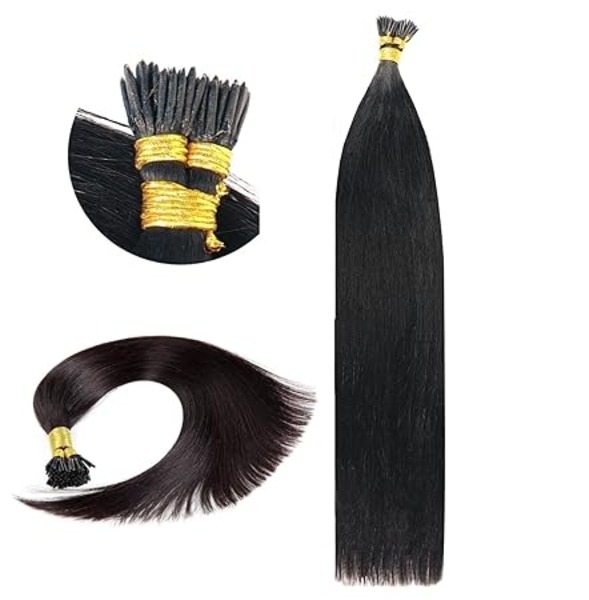 Views Remy I-Tip Permanent Extensions 50 Strands/Pack (50G, 24 inch, Pack of 1) Hair Extension