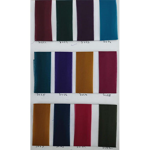 Plain Polyester Net Fabric - Color: Multi Colour
