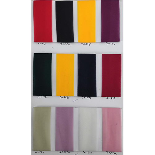 Plain Polyester Net Fabric - Color: Multi Colour