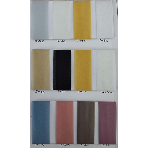 Plain Polyester Net Fabric - Color: Multi Colour