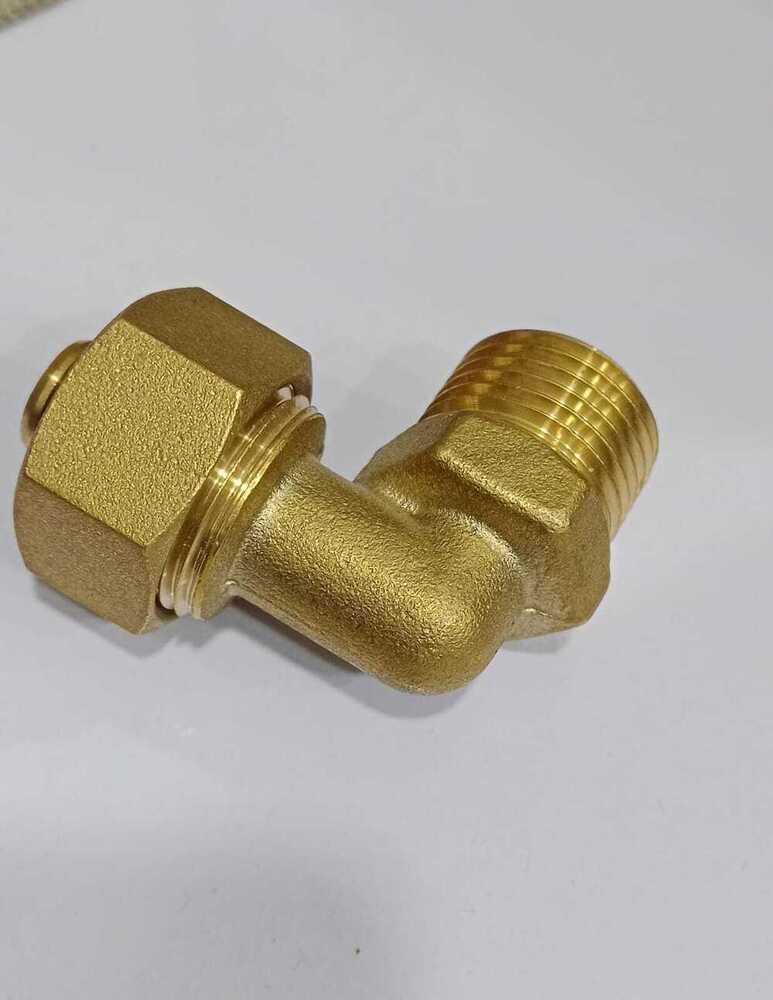 1216 Jdl Gold Brass Male Elbow