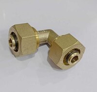 1216 Jdl Gold Brass Equal Elbow