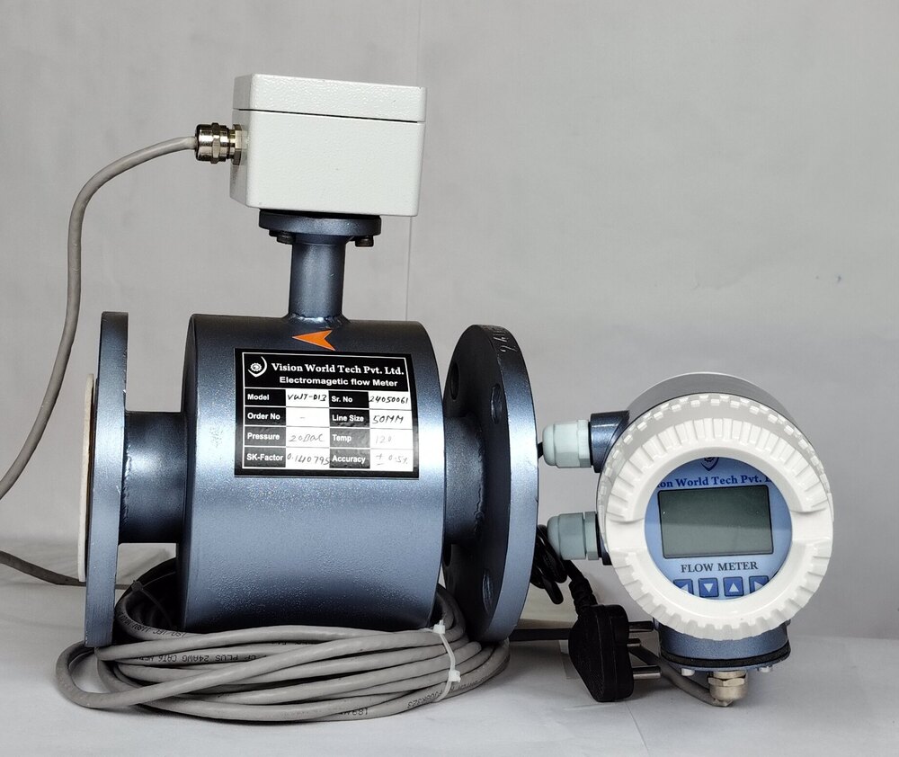 Stainless Steel Electromagnetic Flow Meter, For Water and ETP