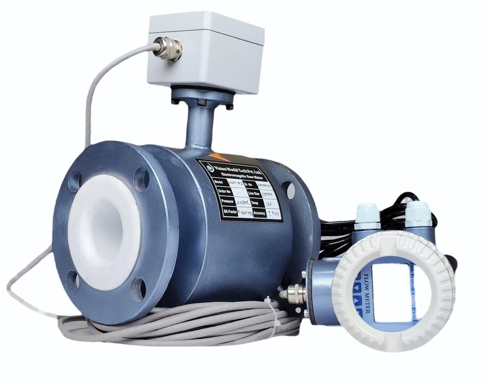 Stainless Steel Electromagnetic Flow Meter, For Water And Etp