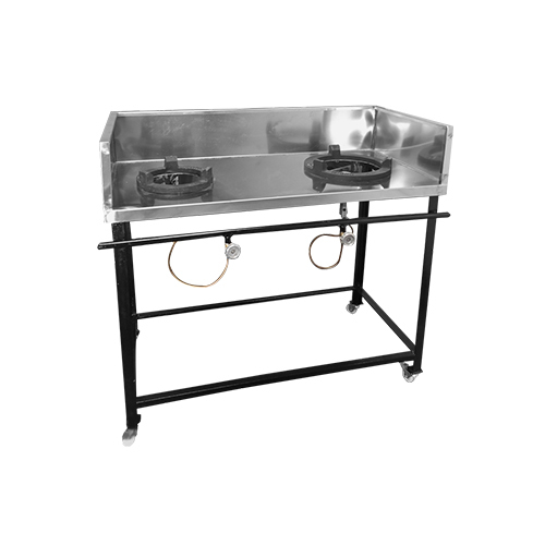 Two Burner Range - Color: Silver