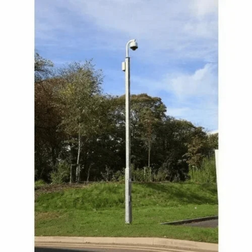 Cctv Camera Pole - Color: Stainless Steel