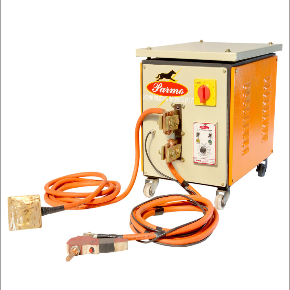 Parmo 10 Kva Spot Welding Machine - 100% Copper Winding, Weight 130kg, Wire Size 2mm To 8mm | Two Year Warranty, High Efficiency