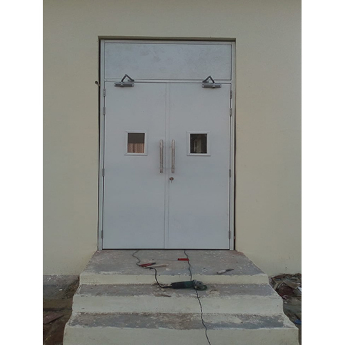 Steel Fire Door With Top Partition - Application: Industry