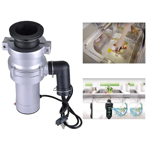 Garbage Crusher - Stainless Steel, 150x325 mm | 1/2 HP Motor, 2300 rpm Speed, 5 min Grinding, Leakproof Sink Integration, Odor-Free Disposal