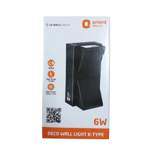 6W Orient Electric K Type Deco Wall Light - Ip Rating: Ip33