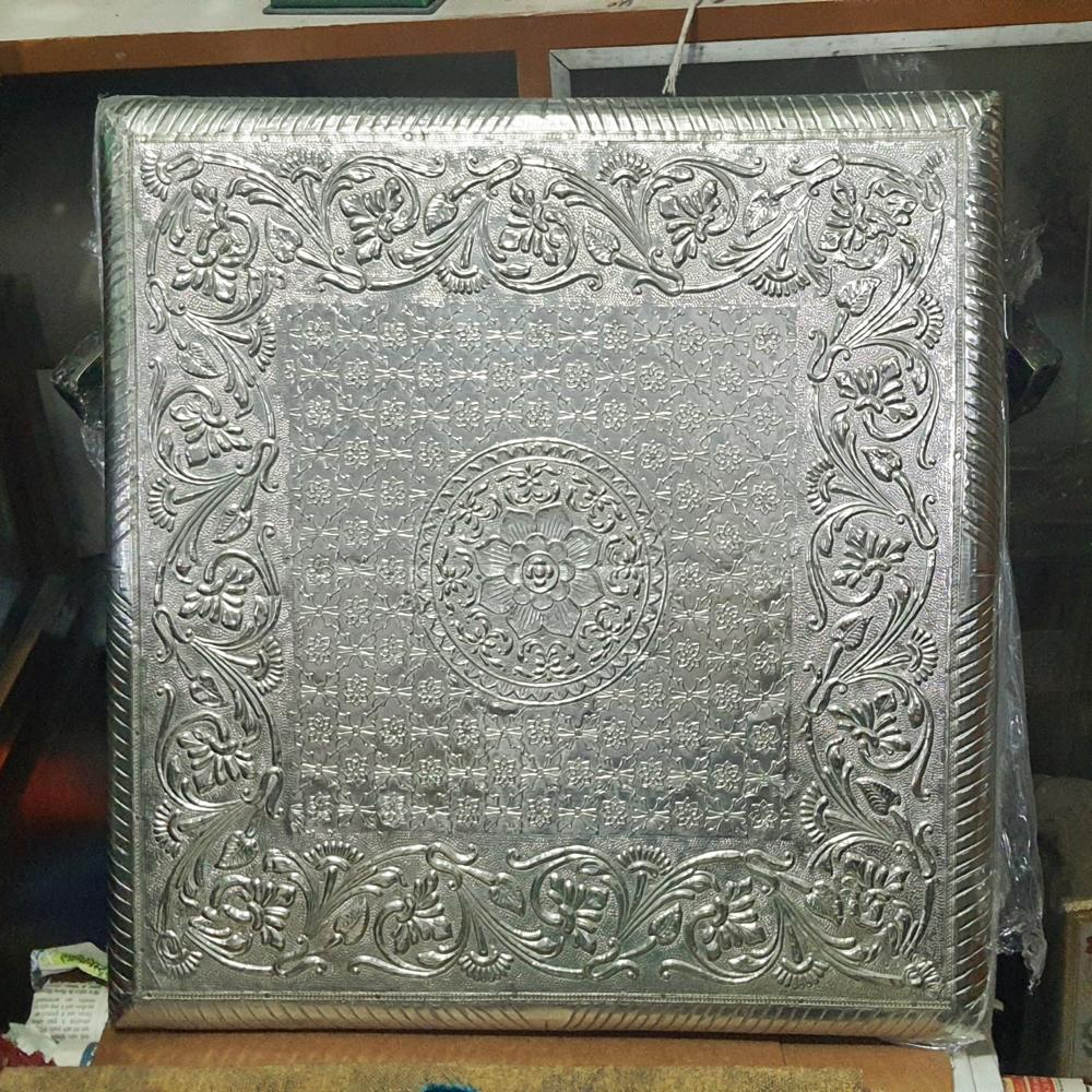 White Metal Chowki - Color: As Per Availability