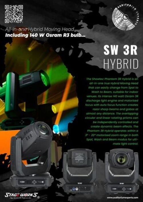 SW 3R 140W Moving Head - Hybrid BSW Light