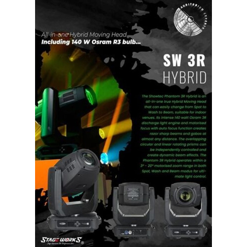 Auditorium SW 3R 140W Moving Head - Hybrid BSW Light
