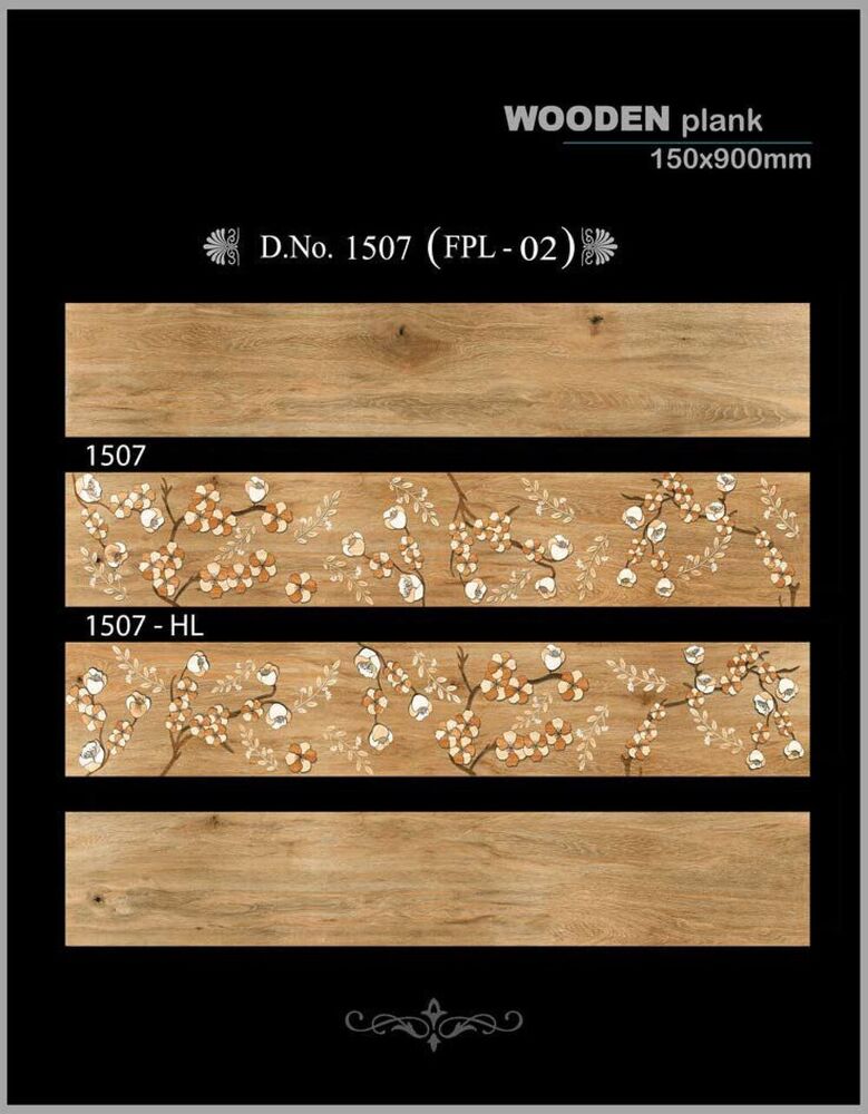 150x900mm Decorative Wooden Plank Tiles Natural Wood Effect for Stylish Flooring Solutions