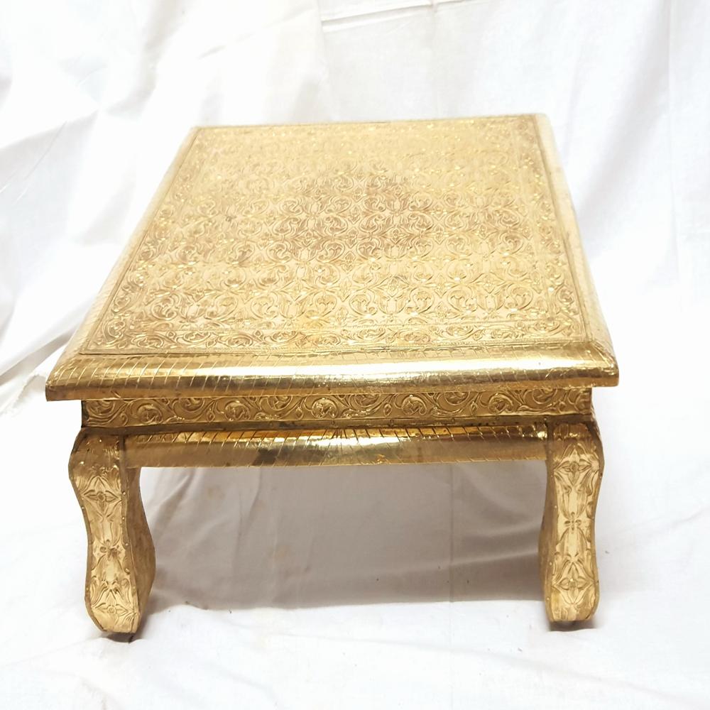 BRASS CARVING BAJOT / CHOWKI
