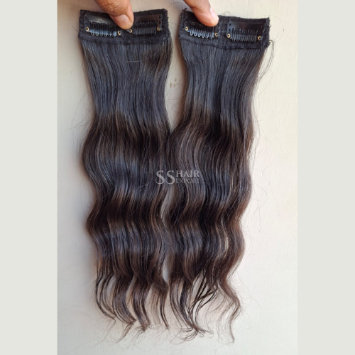 Clip In Hair Volumizer Side Patch Human Hair Extension For Party & Wedding Hairstyle