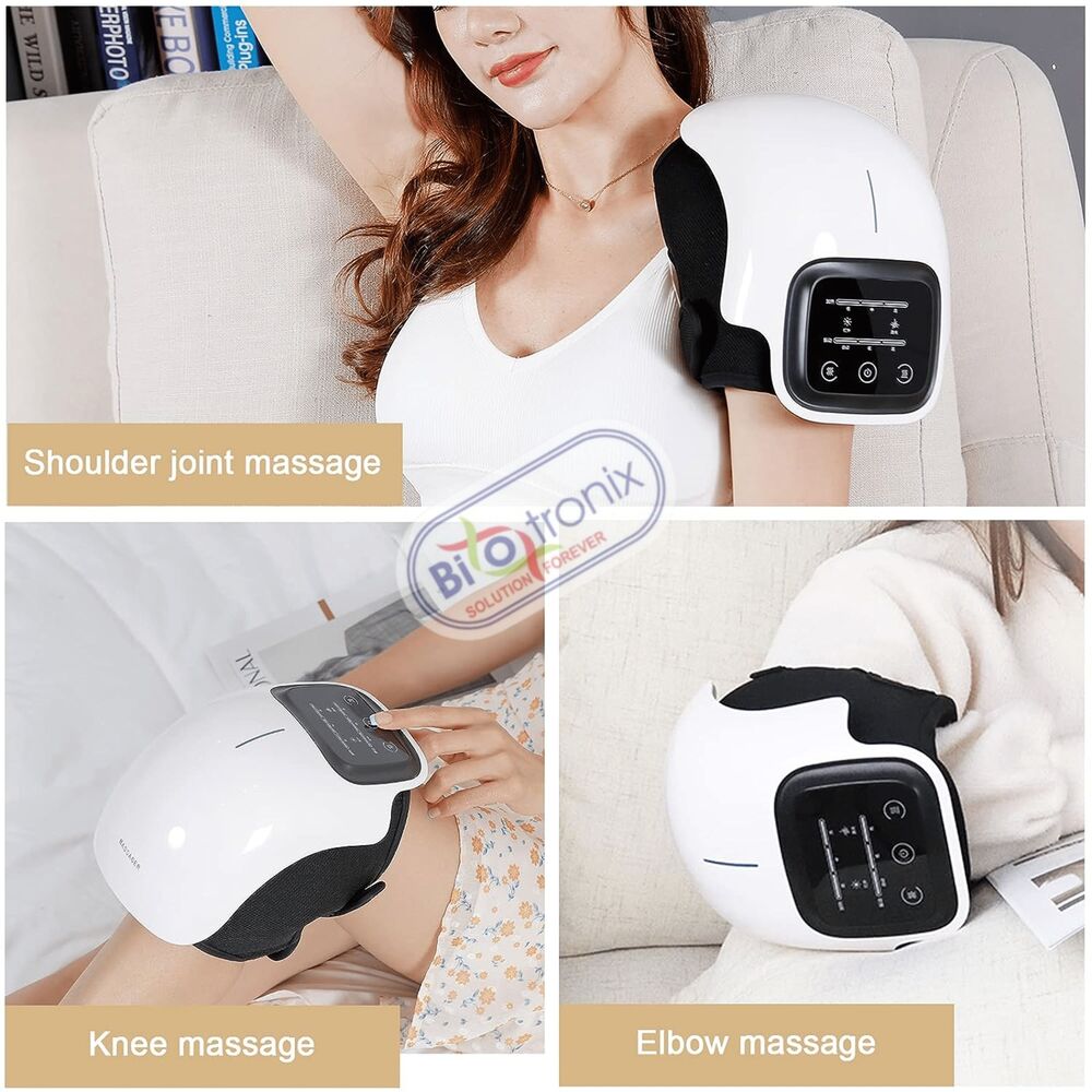 Electric Heated Knee Massager for Joint Pain Relief with Infrared Vibration and Kneading Physiotherapy