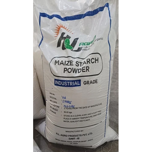 Industrial Grade Maize Starch Powder - Color: White
