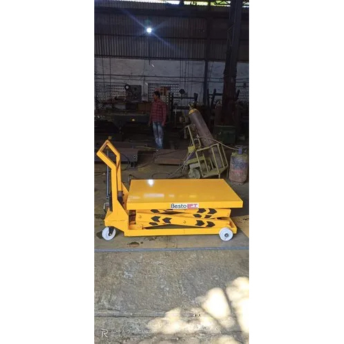 Die Loader Lift Table - Color: Yellow