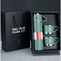 Leather Corporate Gifts - Square Shape, Standard Size, Classic Black Color | Manually Operated, Box Packaged, 1-year Warranty