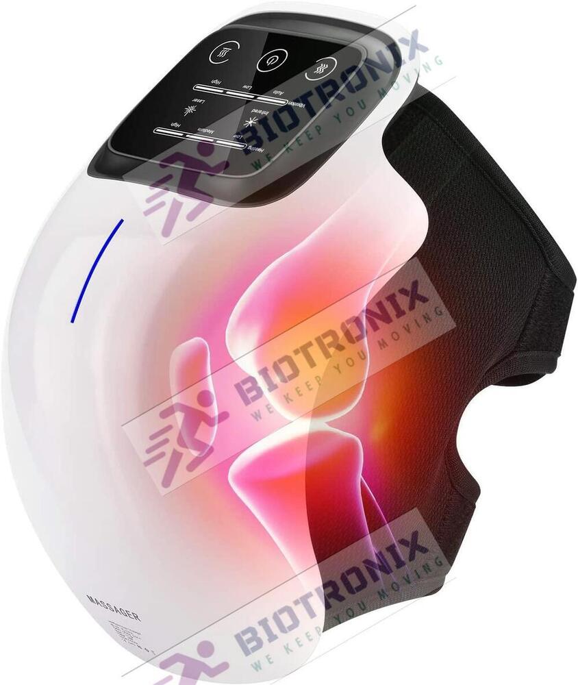 OEM Custom Physiotherapy Knee Massager Infrared Heat Pain Relief Device with Vibration Function