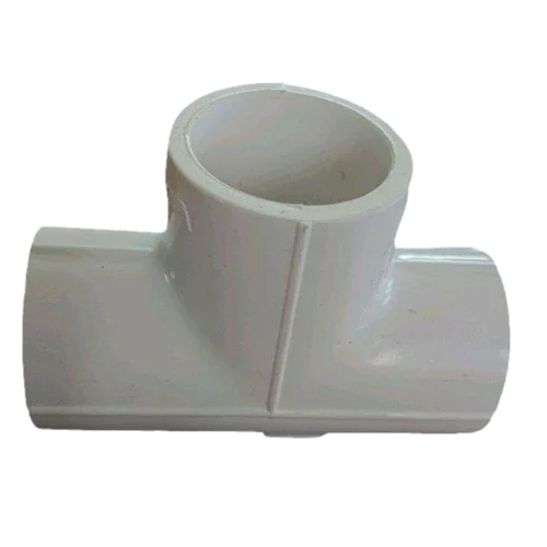 5 Inch White UPVC Plain Tee